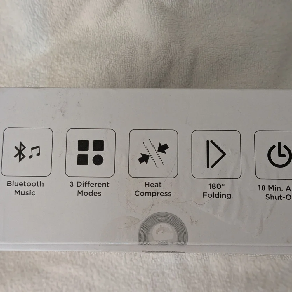 Bluetooth Electric Eye Massager - White